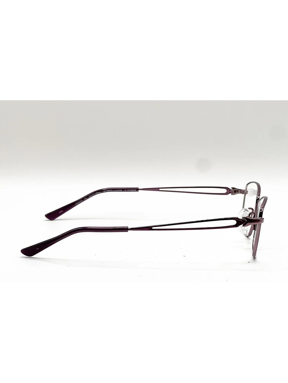 Charmant CH12147 PU Purple Rectangle Authentic Eyeglass Frames 51-17-135